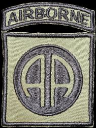 82nd Airborne Division, subdued, twill
